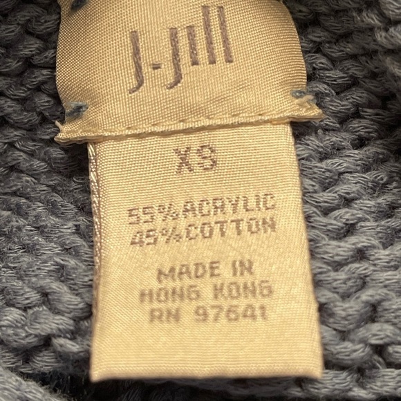 J. Jill Slate Blue Sleeveless Sweater - Picture 3 of 4